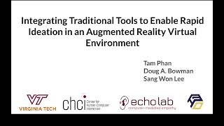 Integrating Traditional Tools to Enable Rapid Ideation in an AR-based brainstorming ACM SUI 2022(1m)