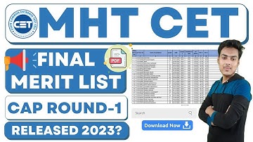 mht cet final merit list 2023 | how to download mht cet merit list 2023