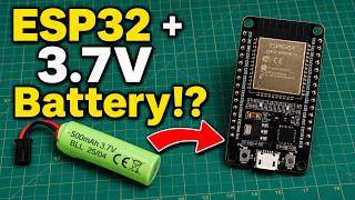 How to Power an Arduino ESP32 with a 3.7V Lithium Battery (Quick Tips)