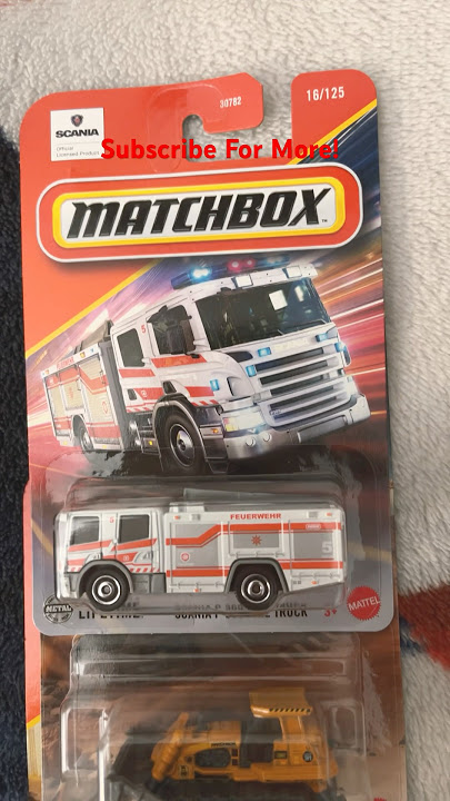 Matchbox Scania P 360 Fire Truck, Ground Breaker & MBX Lil Dumper