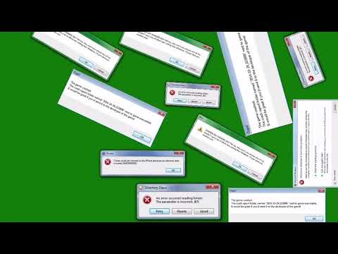 Pc Error falling (green screen)