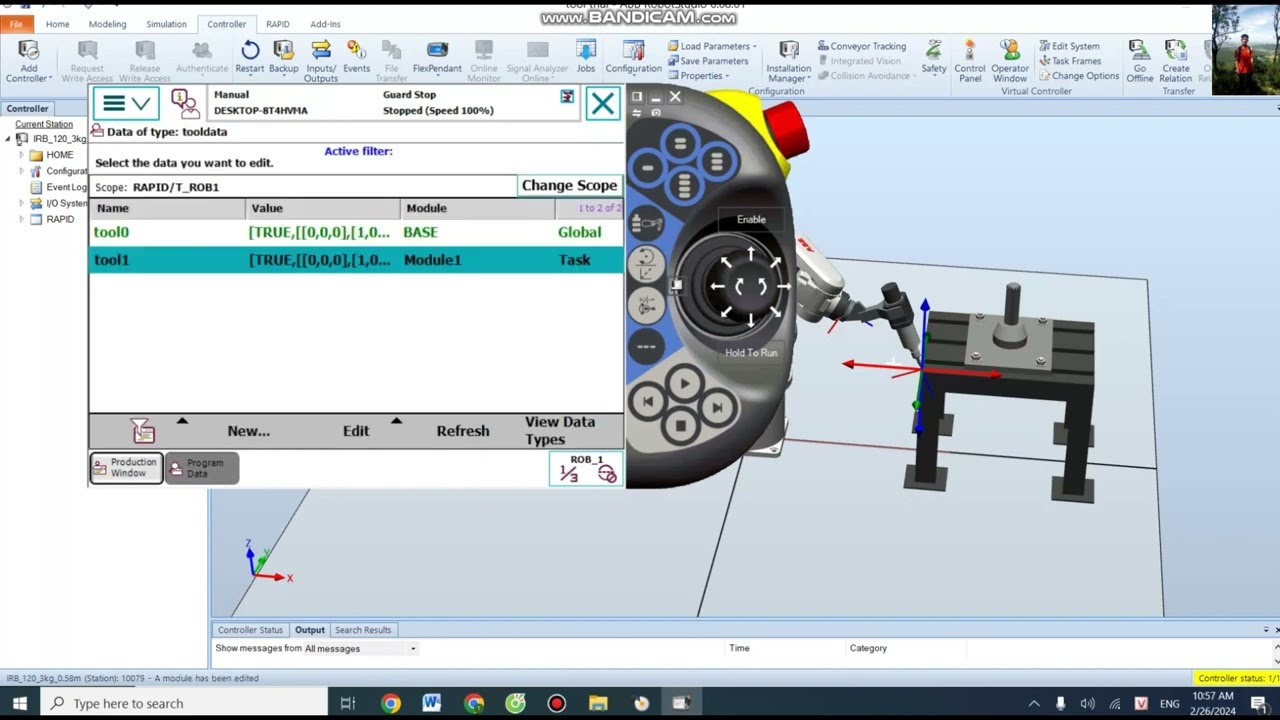 Hướng dẫn tạo Tool và Word Object trên phần mền Robot Studio