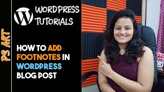 How to Add Footnotes in WordPress Blog Post With and Without Plugin | WordPress Tutorials By Leena