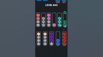 Ball Sort Puzzle nível 842 #games #puzzle #level #gaming #colors #pop #gameplay #automobile #gamer