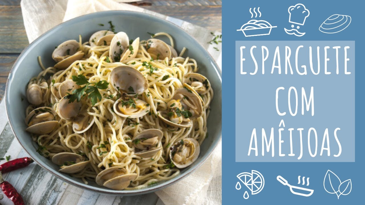 Esparguete com amêijoas (simples e fresca)