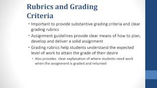 Best Practices for Online Teaching & Learning:  Module 4 - Assess
