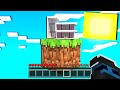 COSTRUISCO LA CASA SU UN SOLO BLOCCO - MINECRAFT ITA