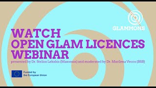 GLAMMONS webinar - Open GLAM Licences - March 2025