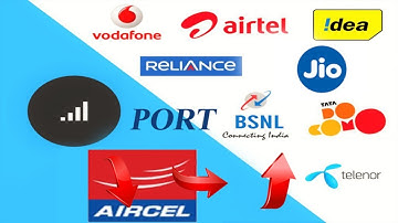 How To Port Aircel To Other Network Like JIO Vodafone Airtel BSNL Without Network