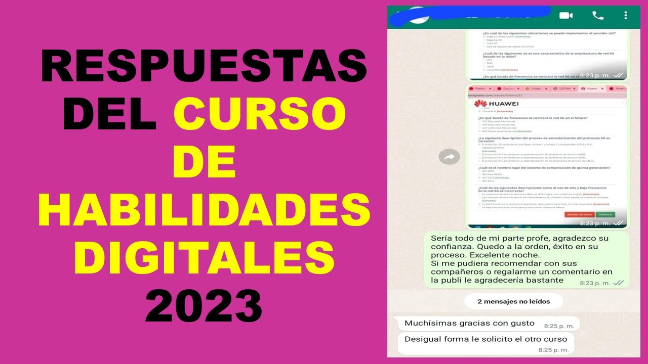 Soy Docente: RESPUESTAS DEL CURSO DE HABILIDADES DIGITALES 2023 - YouTube