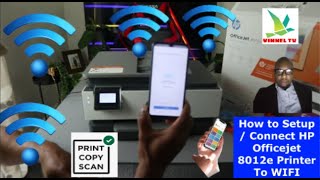 How to Setup / Connect HP Officejet 8012e Printer To WIFI