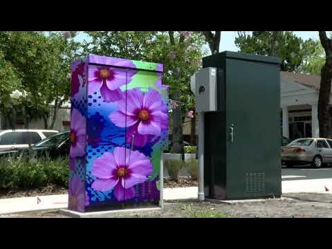 Vinyl Wraps Make Utility Boxes Succulent Artworks - Debra Lee Baldwin