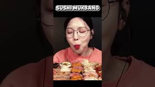 Sushi Mukbang | c: Zach Choi, Eat with Boki, SAS ASMR | #mukbang #sushi #sushiplatter #minecraft