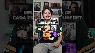 🔥 A melhor música de cada álbum do Filipe Ret! #rap #filiperet #shorts #trap