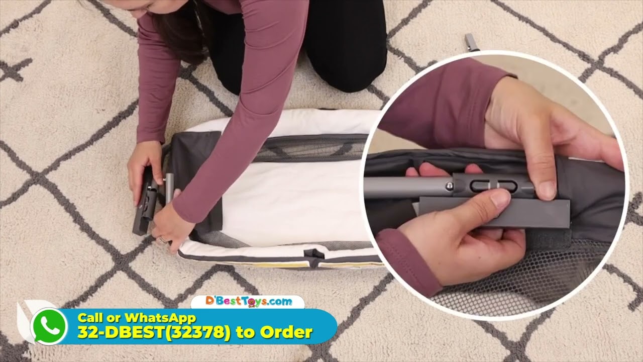 How To Video - Baby Trend Lil Snooze Deluxe II Nursery Center Playard  Assembly