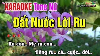 Đất Nước Lời Ru Karaoke Tông Nữ | Karaoke Nhạc Sống Thanh Ngân - Beat Chất Lượng Cao 2022