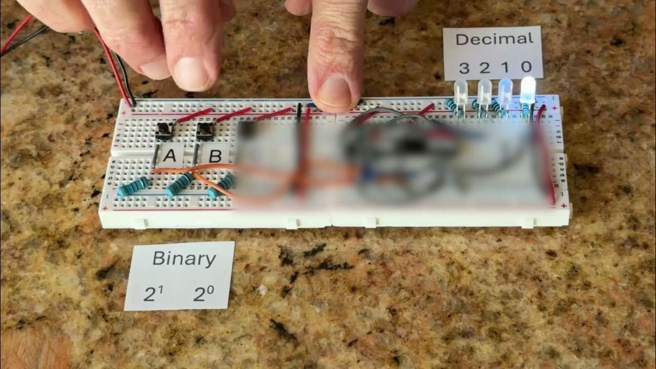 2 to 4 Binary to Decimal Decoder - YouTube