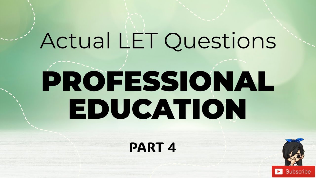 Профессор Эд | Актуальные вопросы LET, часть 4
