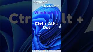 Keyboard shortcuts in Windows 11 #shorts