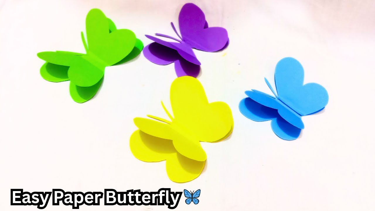 How to Make a Paper Butterfly | Easy Origami Butterfly DIY