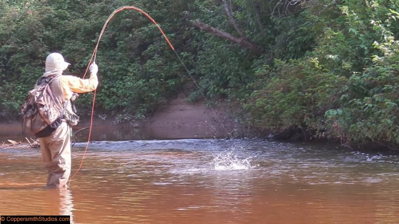 Fishing the Firesteel River in Michigan, U.P. West