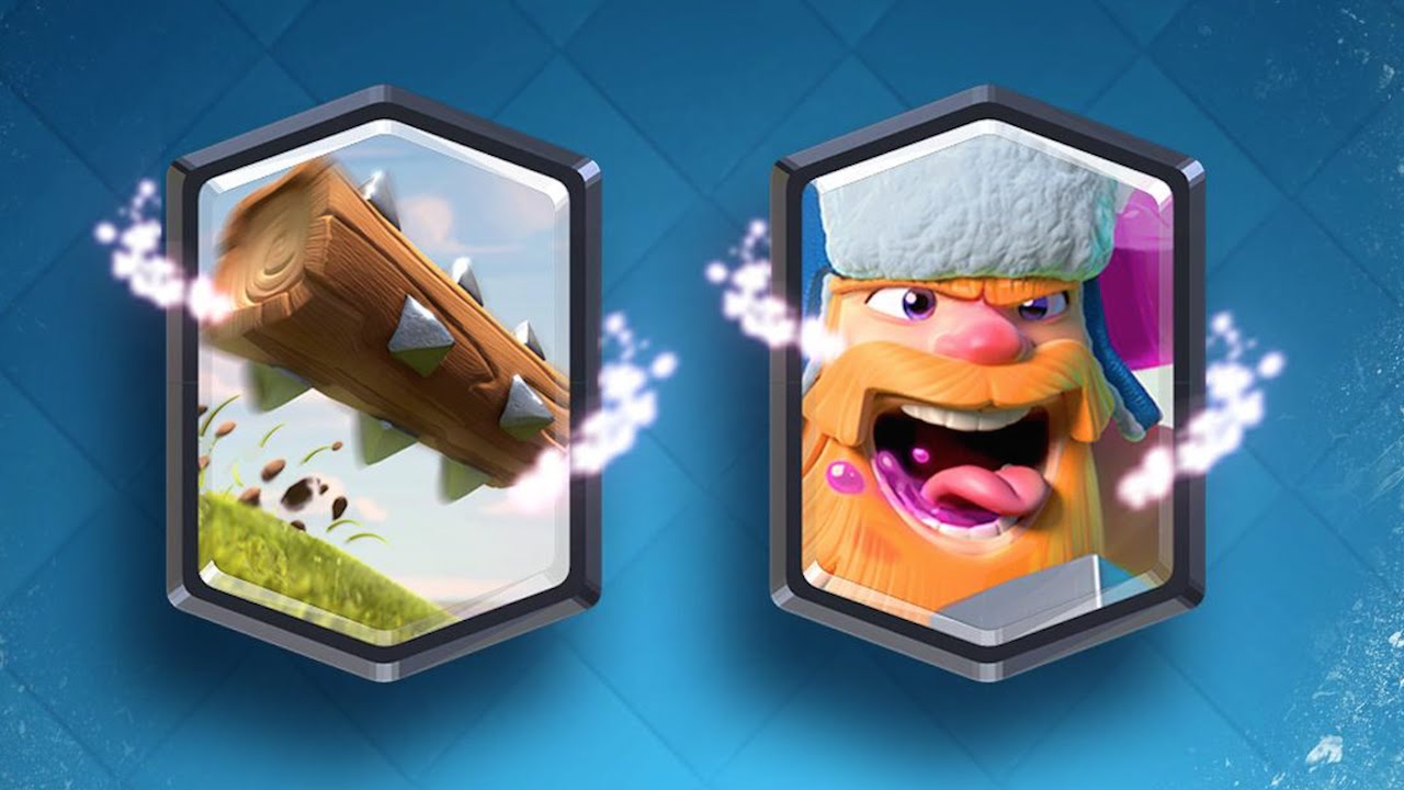 Clash Royale July 2016 Update - Sneak Peek #3 - NEW LEGENDARY CARDS "THE LOG" & "LUMBERJACK"