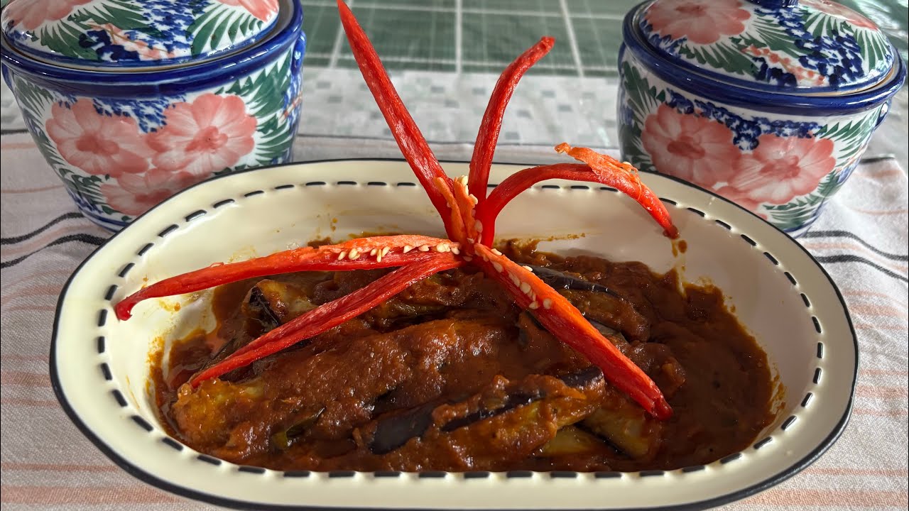Easy to prepare Brinjal  Pajeri with a Surprise Ingredient! In