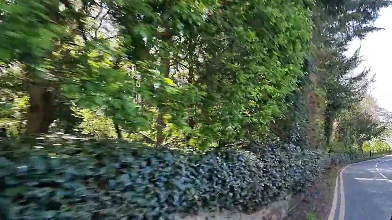 Redmile village drive through.  England, Nottinghamshire