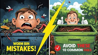 10 Worm Bin Mistakes and How to Fix