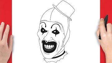How To Draw Art The Clown - Step By Step Drawing