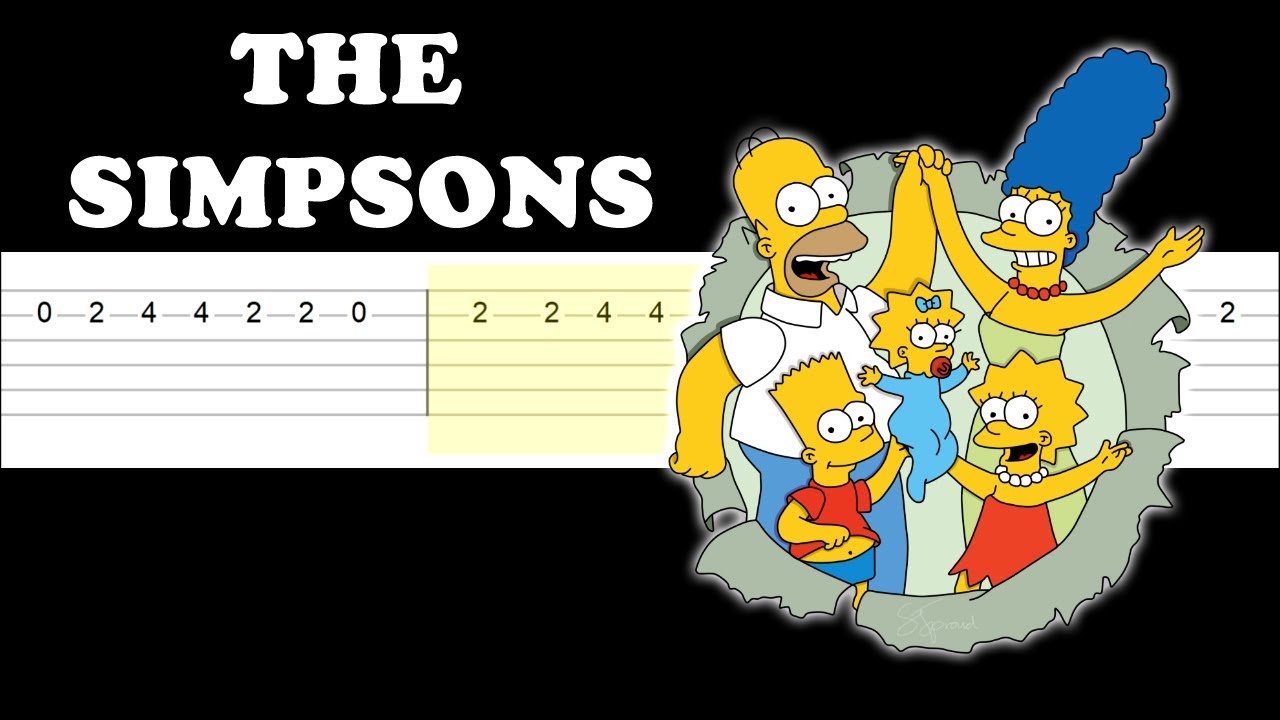 The Simpsons Theme (Easy Guitar Tabs Tutorial) YouTube