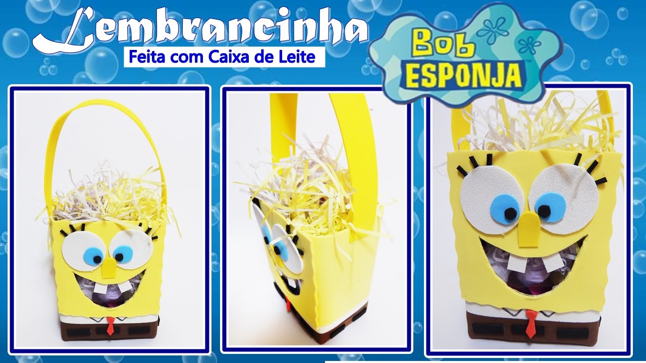 caixa bala do bob esponja 