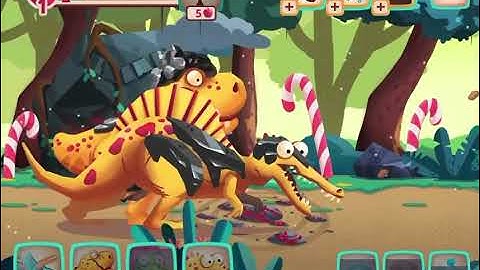 Dino bash - boss 7 - strong tank cavewomen