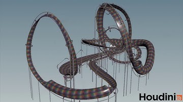 Procedural Anti Gravity Tracks Houdini