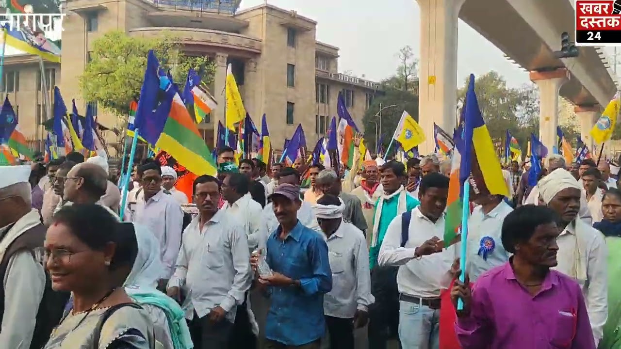 भारत मुक्ती मोर्चा व संयुक्त संघटनांचा संघ मुख्यालयावर धडक मोर्चा!