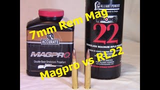 Reloading 7mm Rem Mag, which is the better powder, Magpro vs RL22?