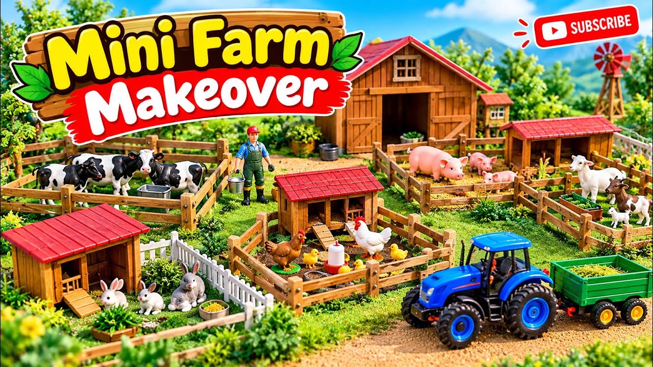 Rebuilding My Cute Mini Farm! Rearranging All the Farm Animals - YouTube