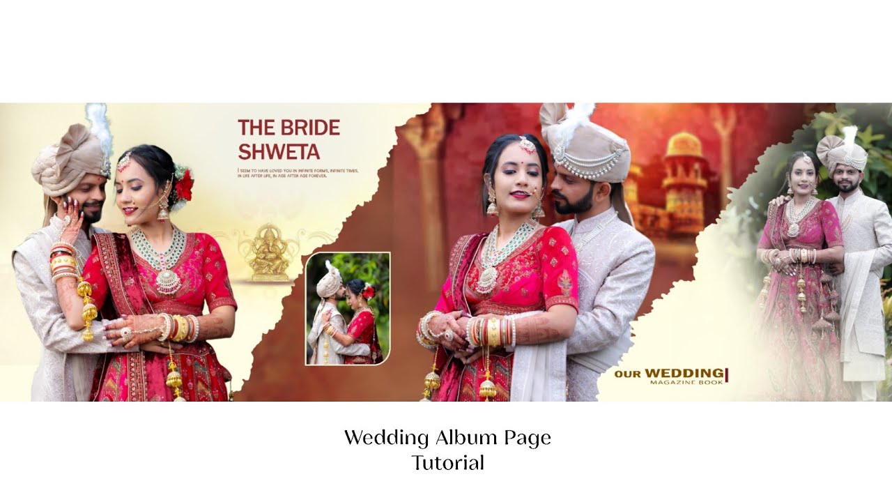 Wedding Album Tutorial | 12x36 Album Page |