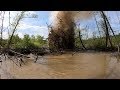 Beaver Dam Explosions Round 2 in the Pearl River Swamp | GoPro Hero 240 FPS Slow-Motion