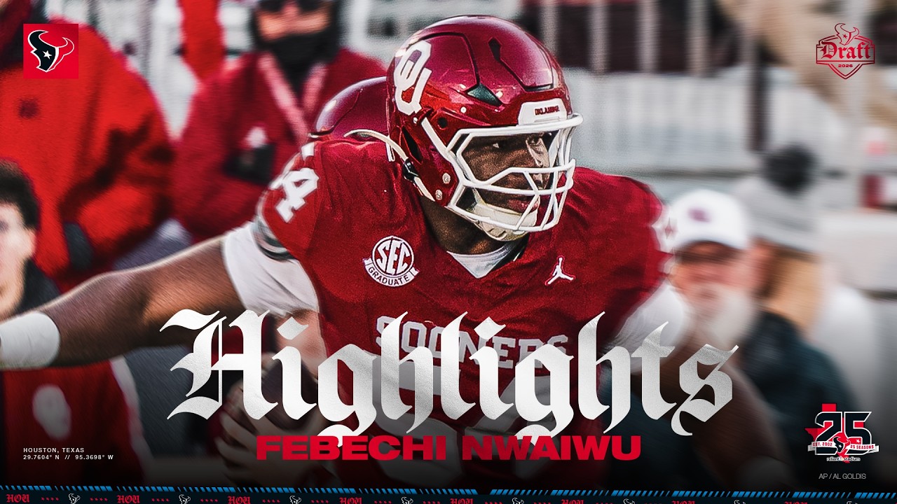 Febechi Nwaiwu Highlights | 2026 Houston Texans Draft Pick