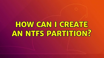 Ubuntu: How can I create an NTFS partition?