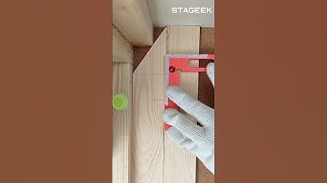 How to Layout Perfect Corners (A Carpenter’s Trick)#woodworking #stageek #shorts #howto