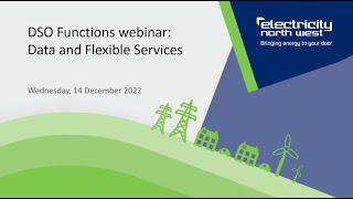 DSO Functions webinar: Data and Flexible Services