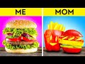 AWESOME HACKS WITH FOOD || Best Food Challenges by 123GO! LIVE