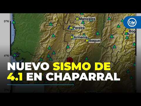 4.1 magnitude earthquake shakes Chaparral, Tolima, and is strongly felt in the Coffee Axis