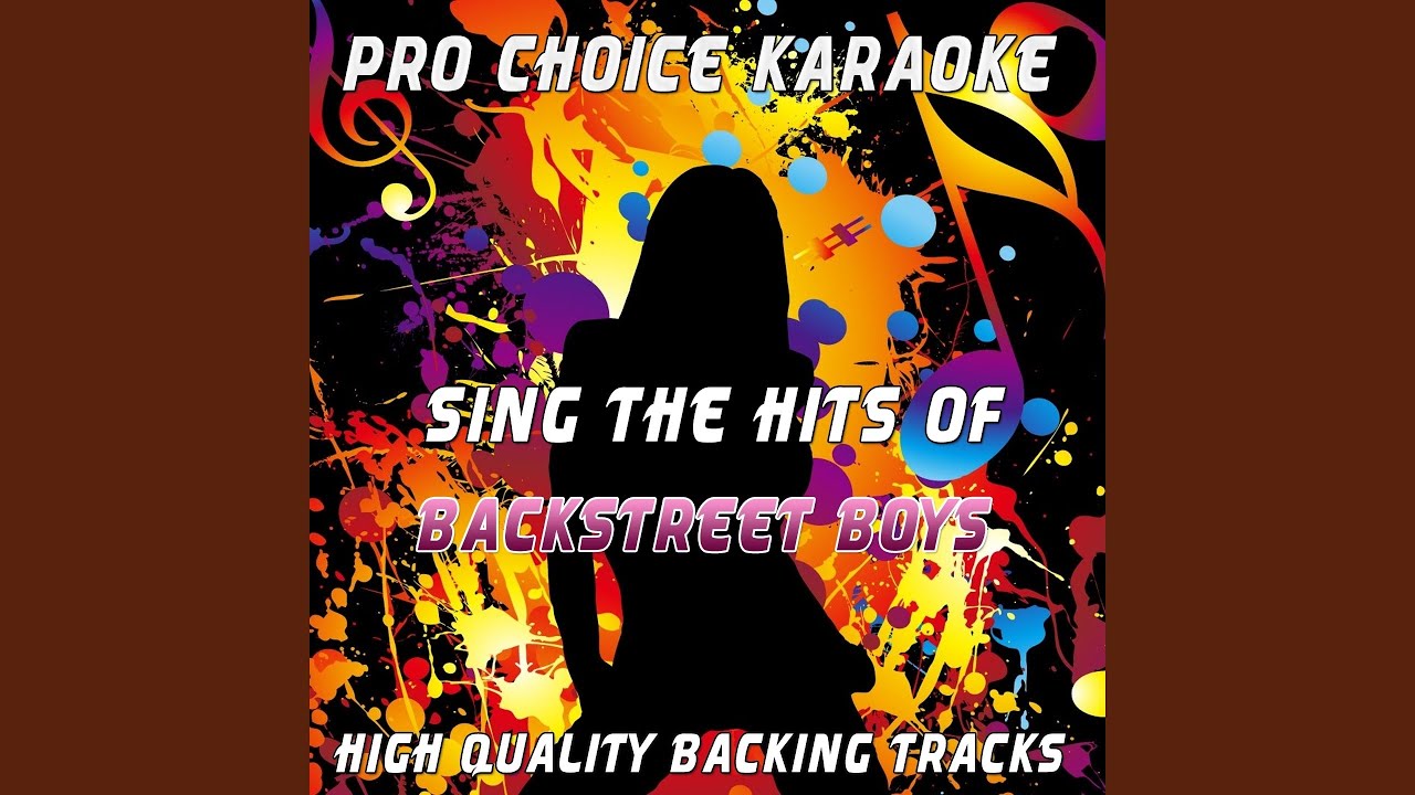 I Want It That Way (Karaoke Version) 1 (Originally Performed By the Backstreet Boys)