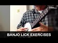Banjo Lick Exercises with Metronome | Speed Building Drills | Geoff Hohwald Tutorial