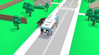 Bus safety in NSW – Do not step out behind bus