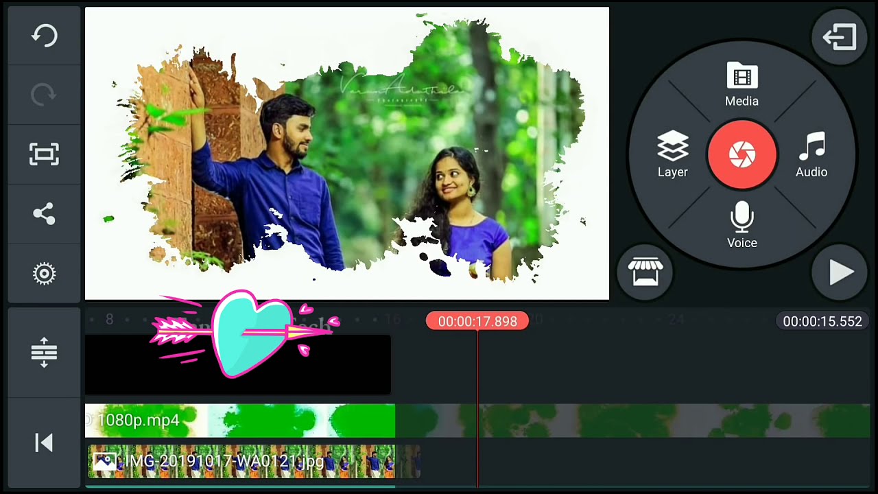 How to make photo slideshow green screen whatsapp status video | kinemaster whatsapp status