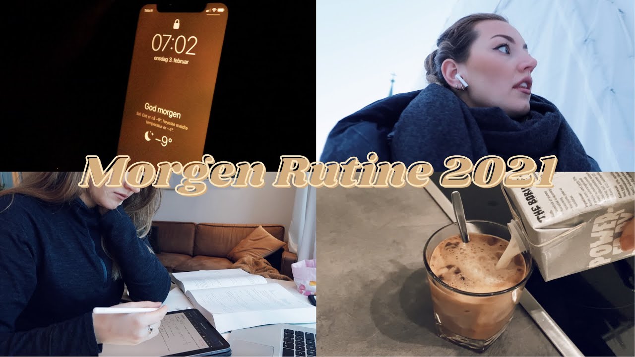 MIN MORGEN RUTINE 2021 | avslappende og produktiv
